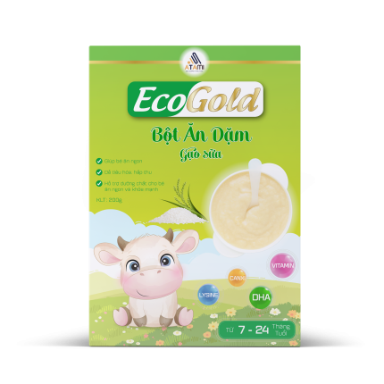 Bột ăn dặm Ecogold Gạo sữa