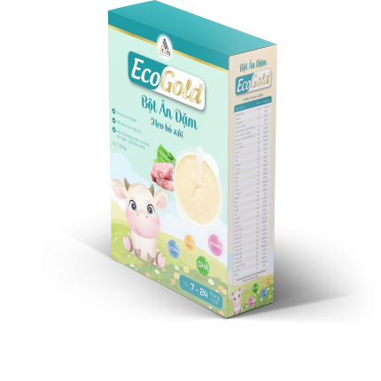 Bột ăn dặm Ecogold Heo bó xôi